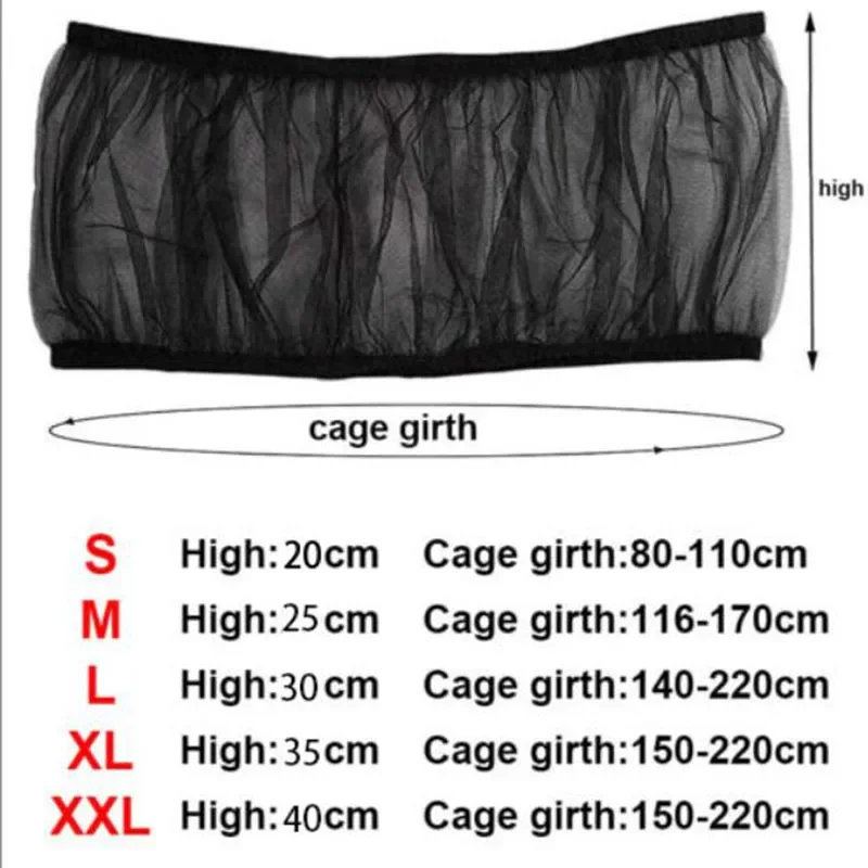 Mesh Vogelkäfig Abdeckung Shell Rock Netz einfach zu reinigen Samen fänger Schutz Vogelkäfig Zubehör Nylon Papagei Vogelkäfig Netz – Detail 4
