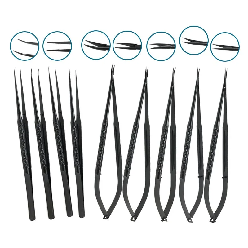 

Ophthalmic Forceps Tweezers Crescent Type Scissors Straight Curved Stainless Steel Ophthalmic Instrument Autoclavable