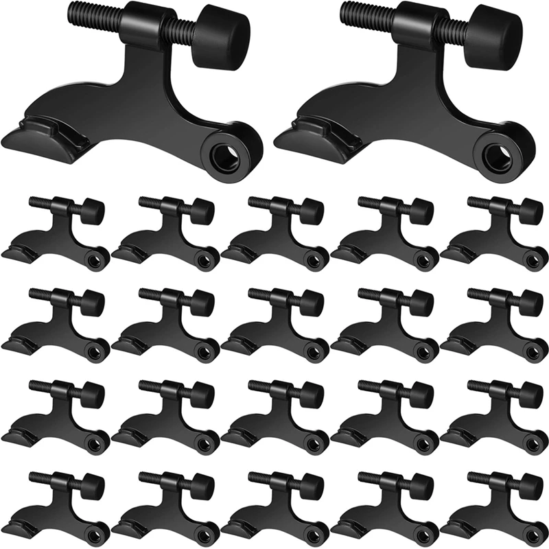 B-Est 20 Pieces Hinge Pin Door Stops Satin Brushed Door Stopper Adjustable Heavy Duty Hinge Stopper
