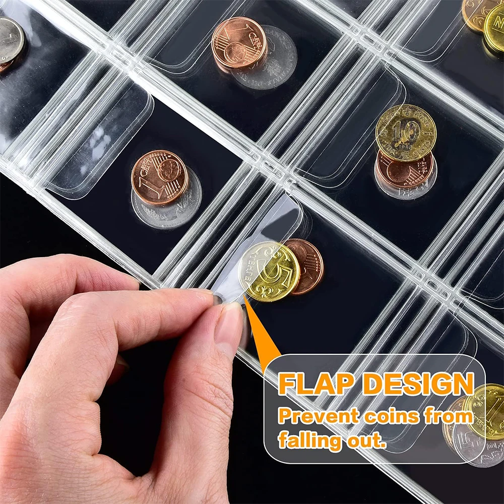 Coin And Paper Money Collection Album Loose-leaf Holder – Multi - View #4