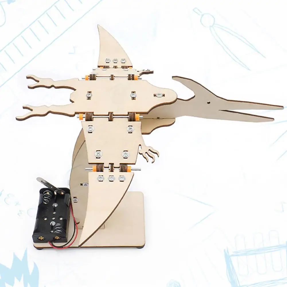 

Electric Toy Building Kit Eco-friendly Diy Dinosaur Woodworking Kits Build Learn Play with Stimulating for Kids for Boys