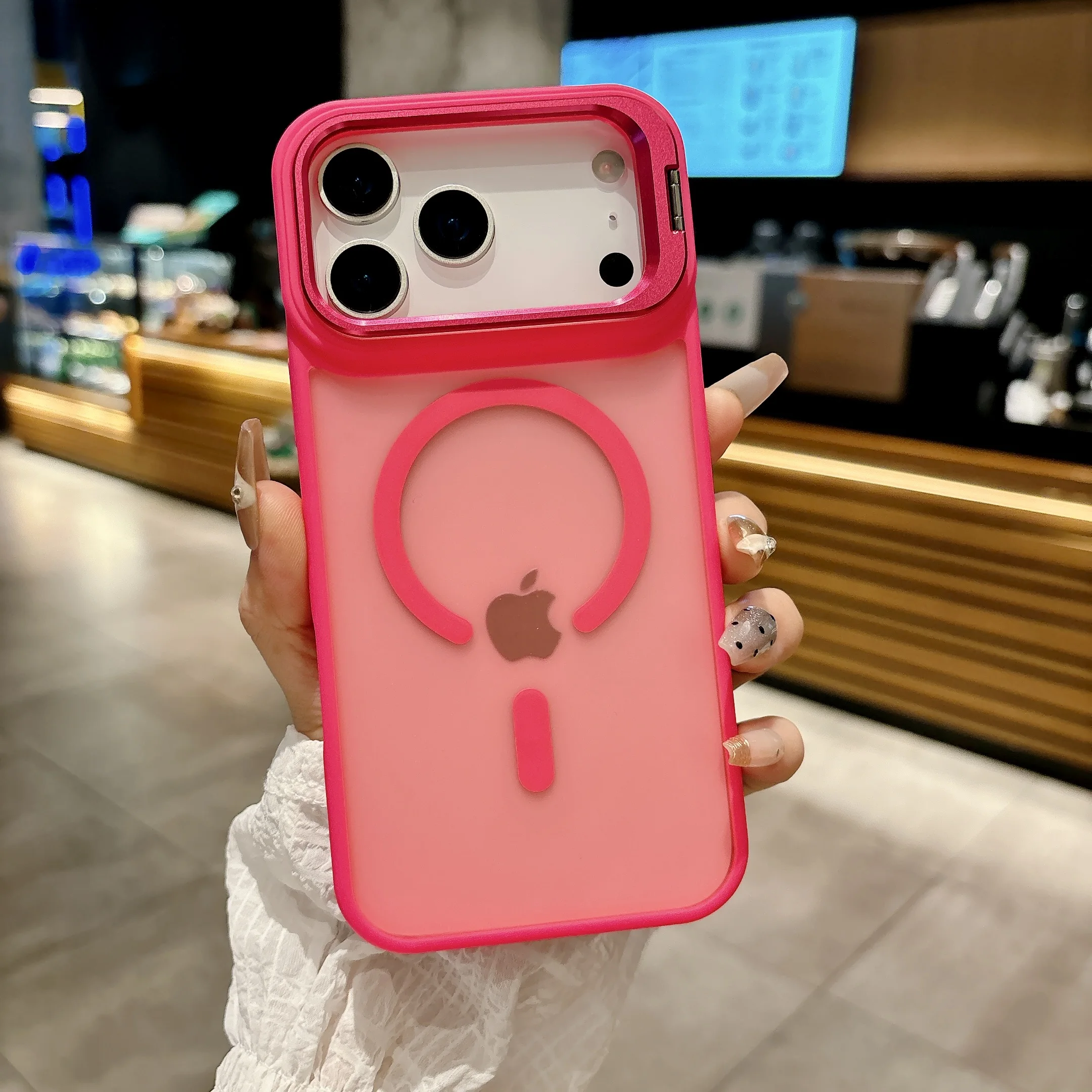 Frosted Matte Translucent Metal Bracket for Magsafe Magnetic Case - Premium Smartphone Cover