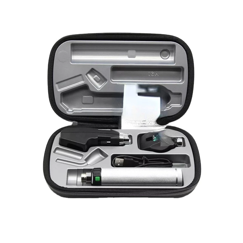 

High quality ophthalmic equipment optical refractometer optometry rechargeable Direct Ophthalmoscope and Streak Retinoscope set