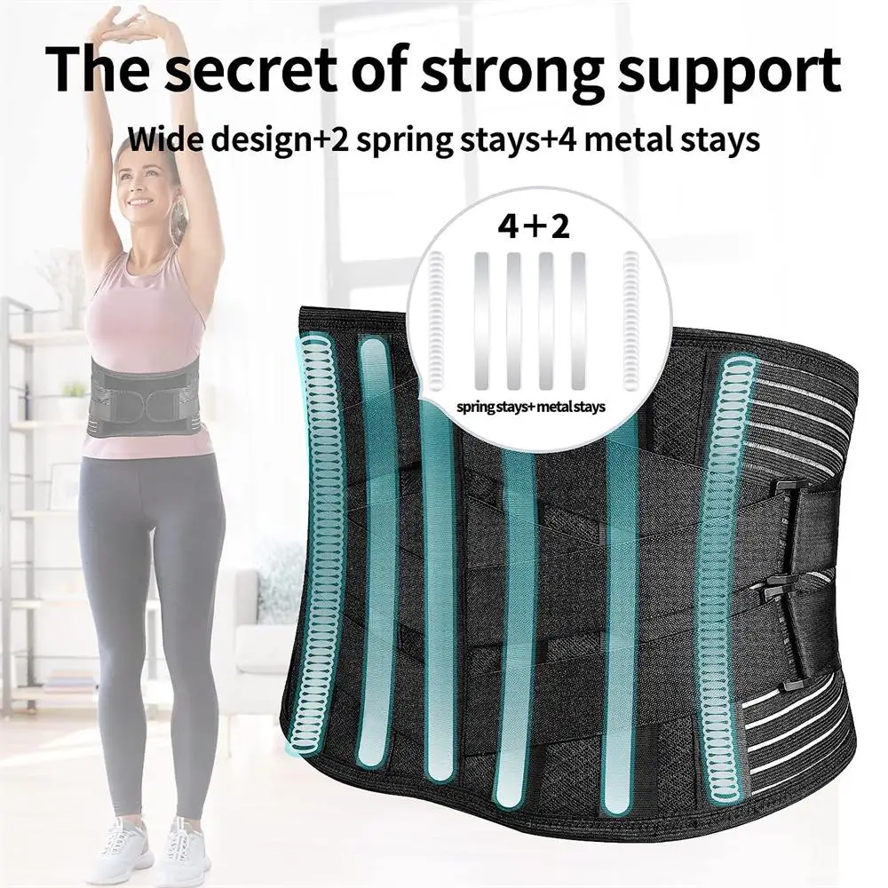 Breathable Back Support Belt Back Brace for Men Woman Back Pain Relief,  Sciatica, Scoliosis, Herniated Disc, Posture Correction