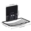 1PC Stainless Steel Soap Rack Punch-free Nail-free Bathroom Single Layer Drain Wall Hanging Sucker Soap Box Light Luxury Shelf 1