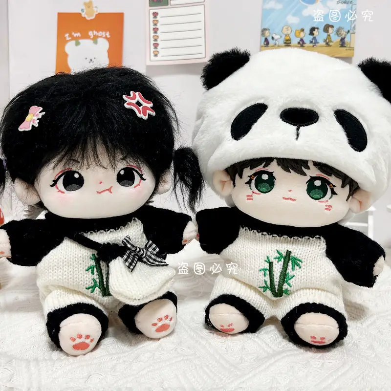 20 cm Doll Clothes Cute Cartoon Bear Dog Jumpsuit Plush Animal Style One-piece Garment Children Toy Accessories Kids Gift 5