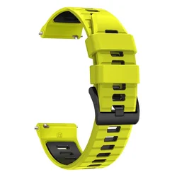 Universal Watch Band - Adjustable Strap for Smartwatches (Available in 20mm & 22mm) (Green Black)