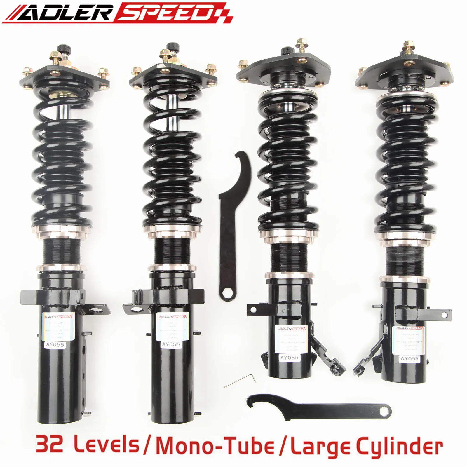 

ADLERSPEED 32 Way Damping Mono Tube Coilovers Suspension Kit For Toyota Corolla Sedan FWD (AE101/AE102) 1993-97