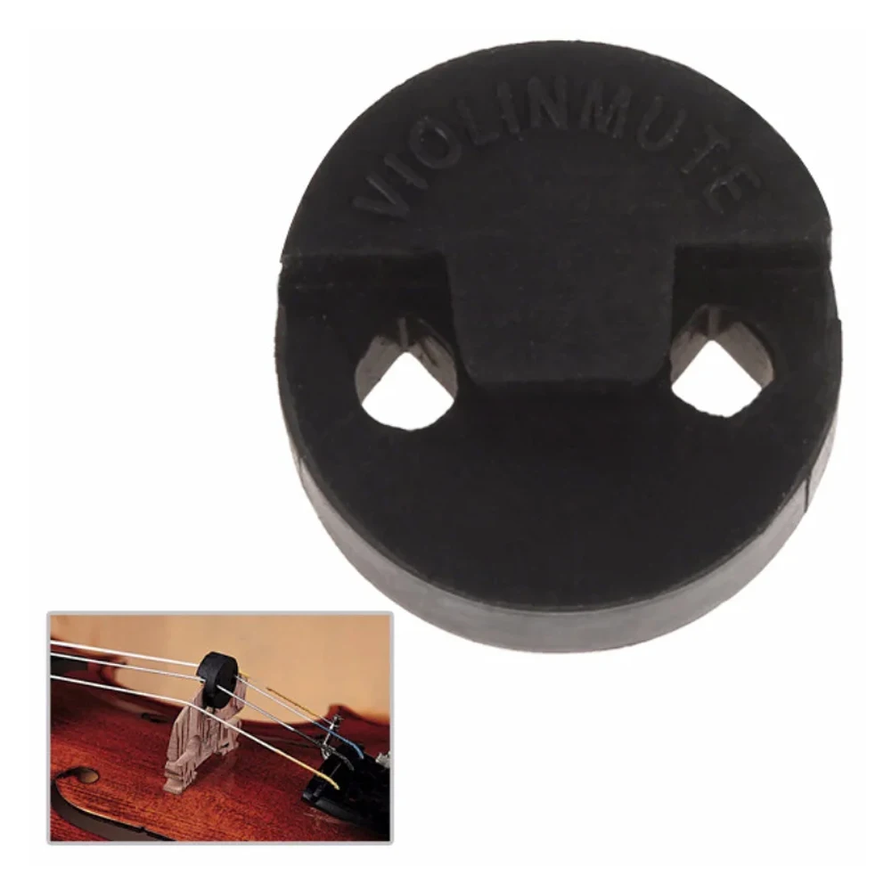 5pcs Rubber Violin Mute Professional Violin Parts 20x20mm Round Mute Silencer String Accessories Musical Instruments