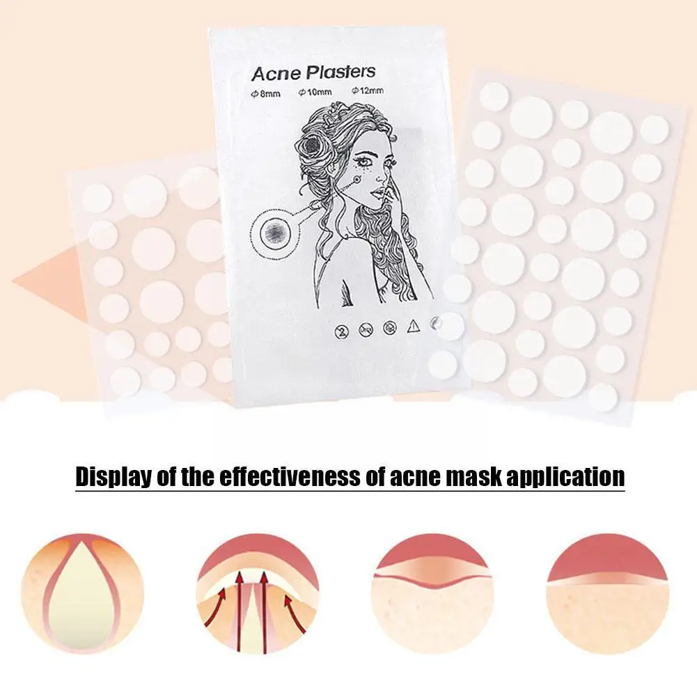 Acne Remover 24/36pcs Face Skin Care Acne Pimple Patch 2 Sizes Invisible Healing Spot Women Covering Men Sticker Absorbing Professional O5Z2