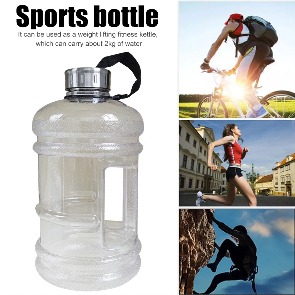 New 2.2L Gym Water Bottle BPA Free Large Sport Training Camping Drink Kettle