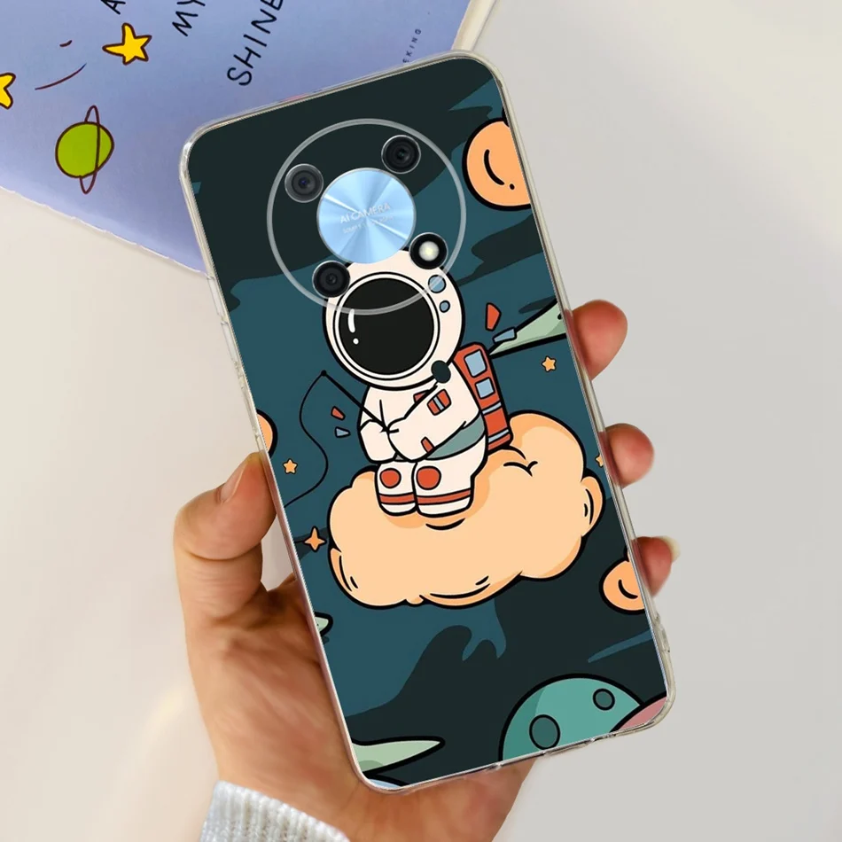 Elegant Printing Soft Silicone Clear TPU Slim Phone Case