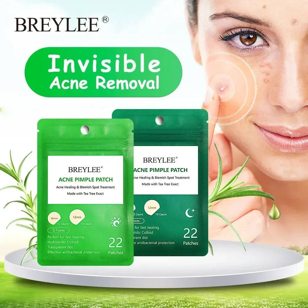 Natural Tea Tree Acne Stickers Water Proof Soothing The Skin 22 Pieces Facial Tools Acne Patch Ultra-thin Design Skin Care