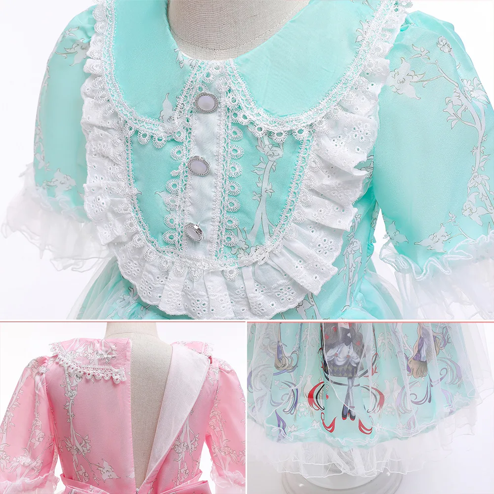 Japanese Sweet Kawaii Jsk Lolita Dress Princess Girl Vintage Victorian Gothic Cartoon Bow Lace Tea Party Dresses Kids Vestidos