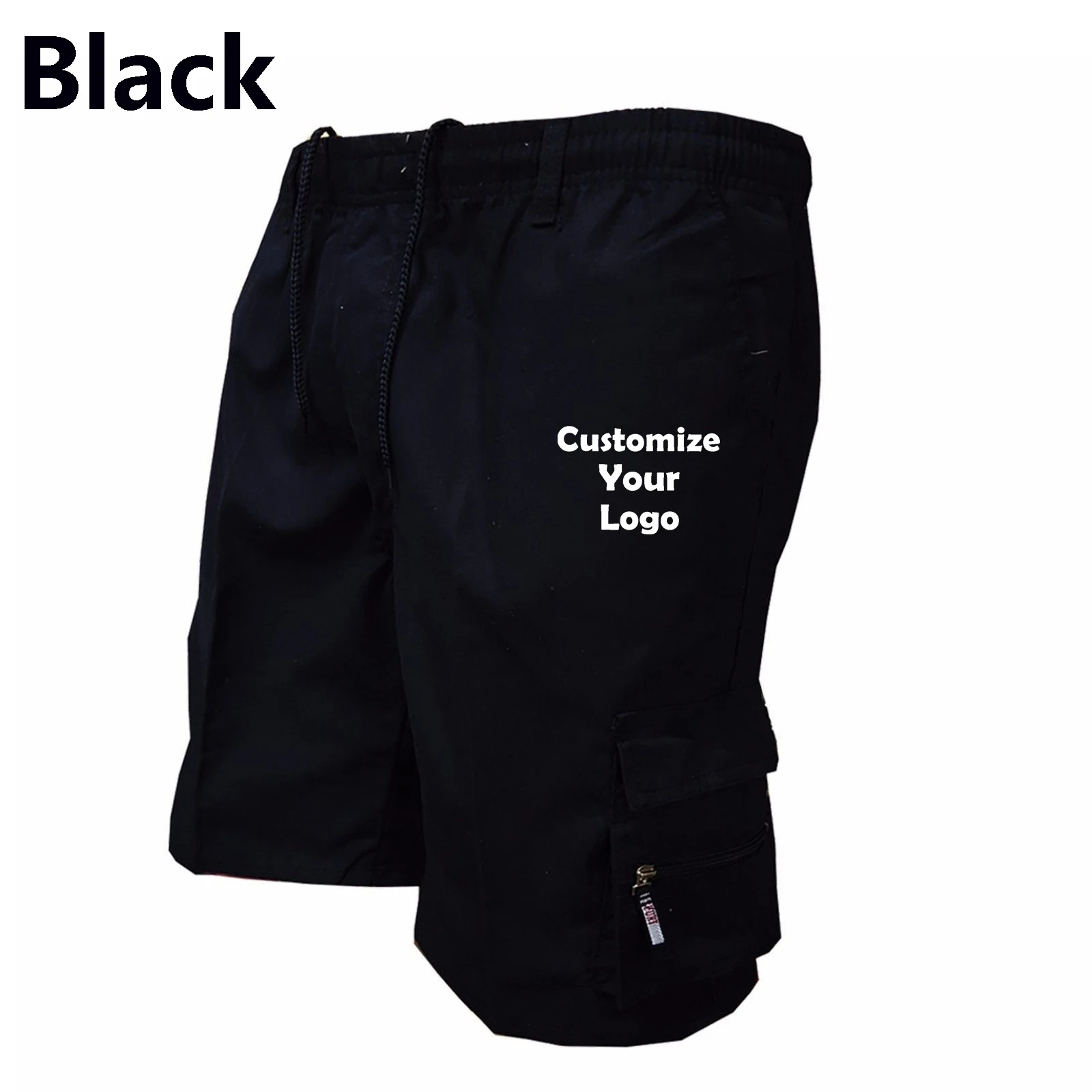 Customized New Fashion Trending Brand Printed Short Pants Mens Cargo Shorts Casual Loose Drawstring Shorts 7 Colors 