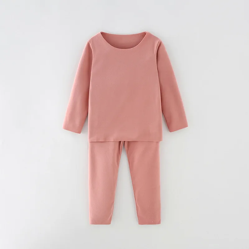 Children Underwear Suits Autumn Winter Kids Thermal Underwear Sets Baby Warm Clothes Boys Girls Tops + Pants Sleepwear Pajamas Soft Warm Children Clothing