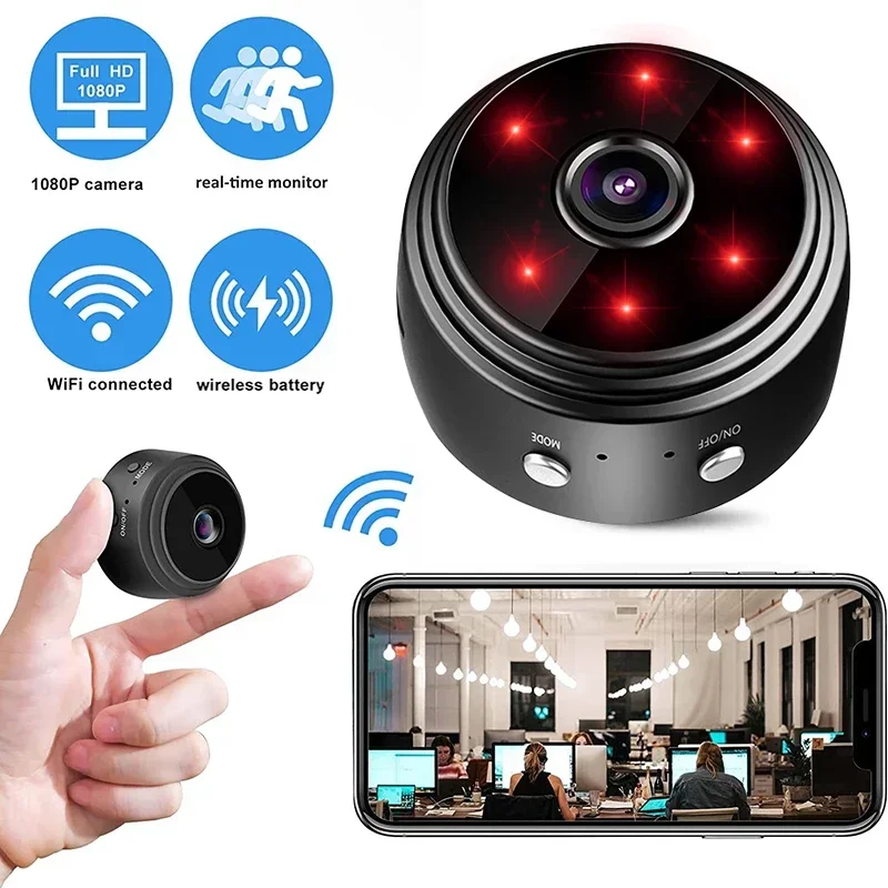 A9 Mini Telecamera 1080P Hd Telecamera Ip Versione Notturna Micro Telecamera Videoregistratore Vocale Mini Videocamere Di Sicurezza Wireless Telecamer