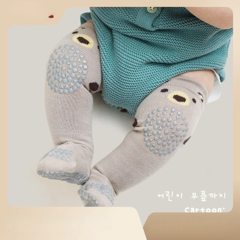 

2023 Autumn Winter Boy/girl Knee Socks Cartoon Anti Slip Children Stockings Infant Girl Sock Meias Kid Combed Cotton Stockings