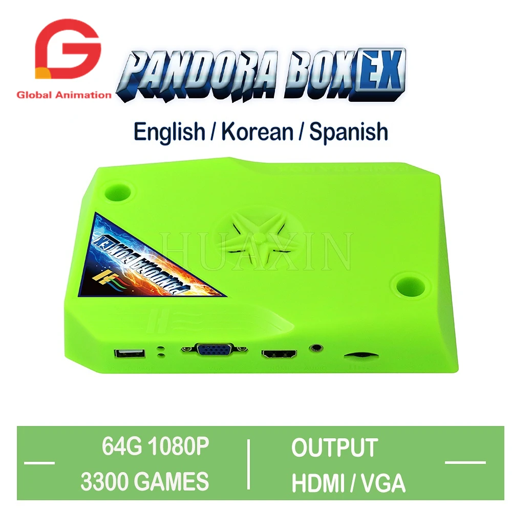 Mother Board Pandora Box Ex Arcade Version 3300 In 1 Support 4 Players Control Arcade Game Box Pandora Box Jamma Pcb Fhd 1080P