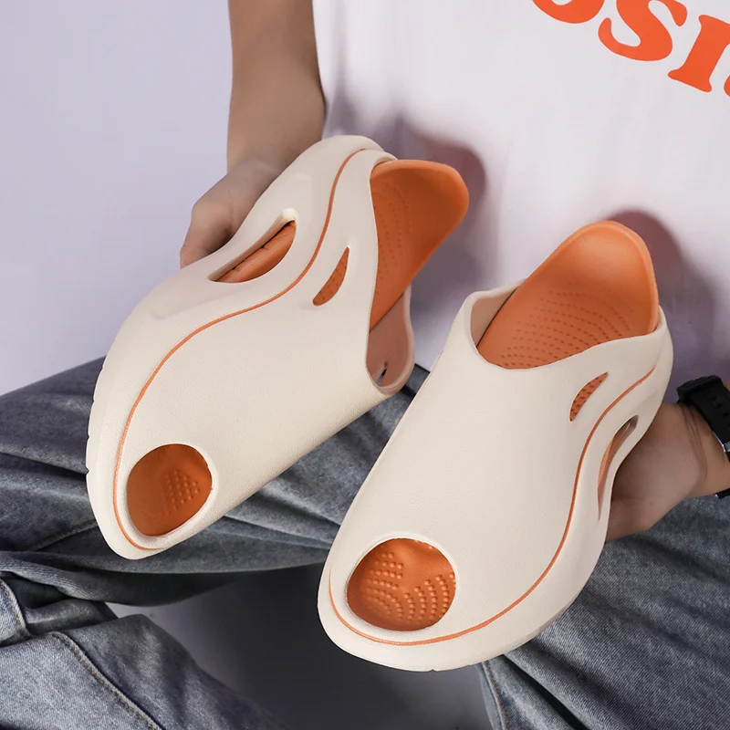 Slip Slippers for Men Non-Slip Slipper for Indoor Outdoor Slip Comfy Soft Foam Sliders With Thick Sole_voghion.com