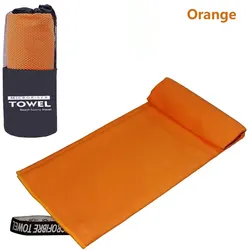 Ultra-Absorbent Microfiber Quick-Dry Sports Towel for Fitness & Outdoor Activities (Orange)