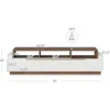 70" TV Stand for TV up to 70", Modern Home Entertainment Center with Open Shelves and Drawers, Media Console Table, Wood 2