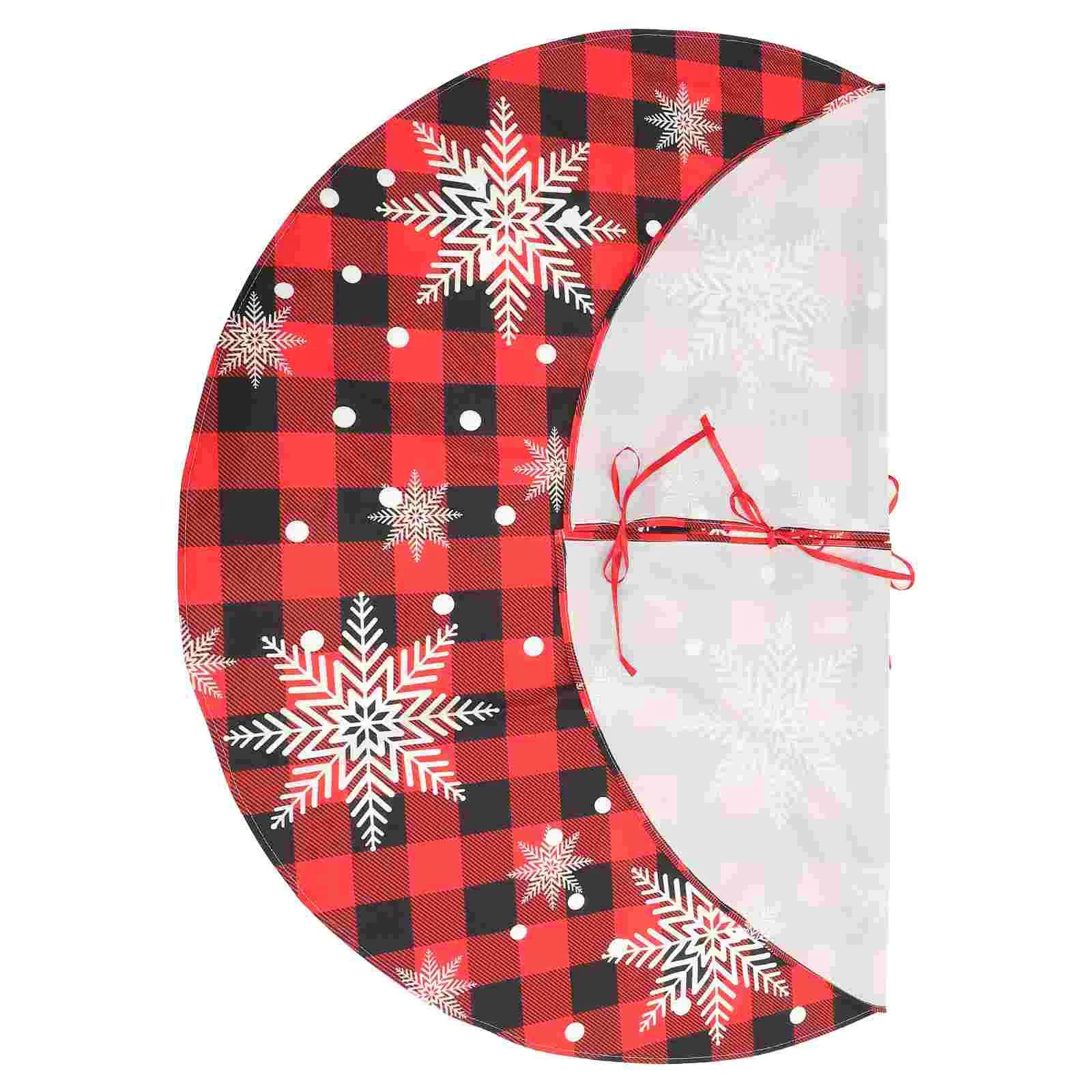 

Christmas Tree Skirt Leopard Print Xmas Tree Mat Large Tree Carpet Under Christmas Tree Decoration