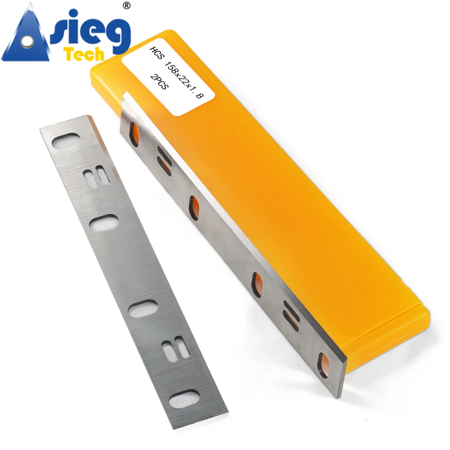 158×22×1.8mm Planer Blades Jointer Knives HCS Resharpenable for Craftsman Delta Woodworking Machine - Set of 2 Pieces 2