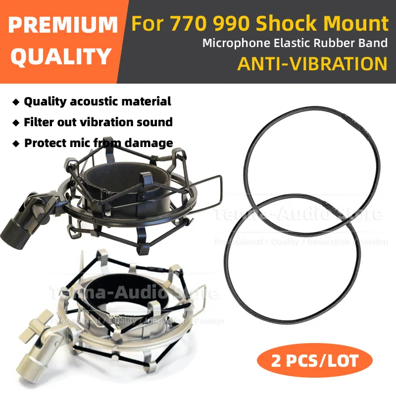 para Mxl 770 770x 990 Ce90v x Microfone Shock Mount Elastic Rubber Band Strap Mic Stand Holder Suspensão Corda Spider Line Cord