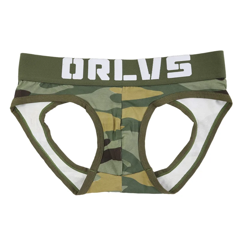 Male Underwear Male Lingerie Mens Jockstraps Camouflage Cotton