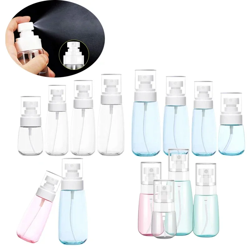 

50PCS 30/60/100ml Empty Plastic Spray Bottles Refillable Mini Travel Fine Mist Spray Containers for Perfume Hairspray Lotion