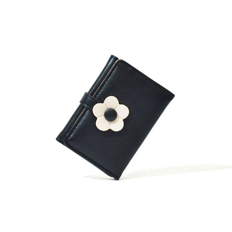 Cartera Kawaii Sanrio De Tres Pliegues, Cartera De Anime Kuromi Cinnamoroll De Cuero Con Dibujos