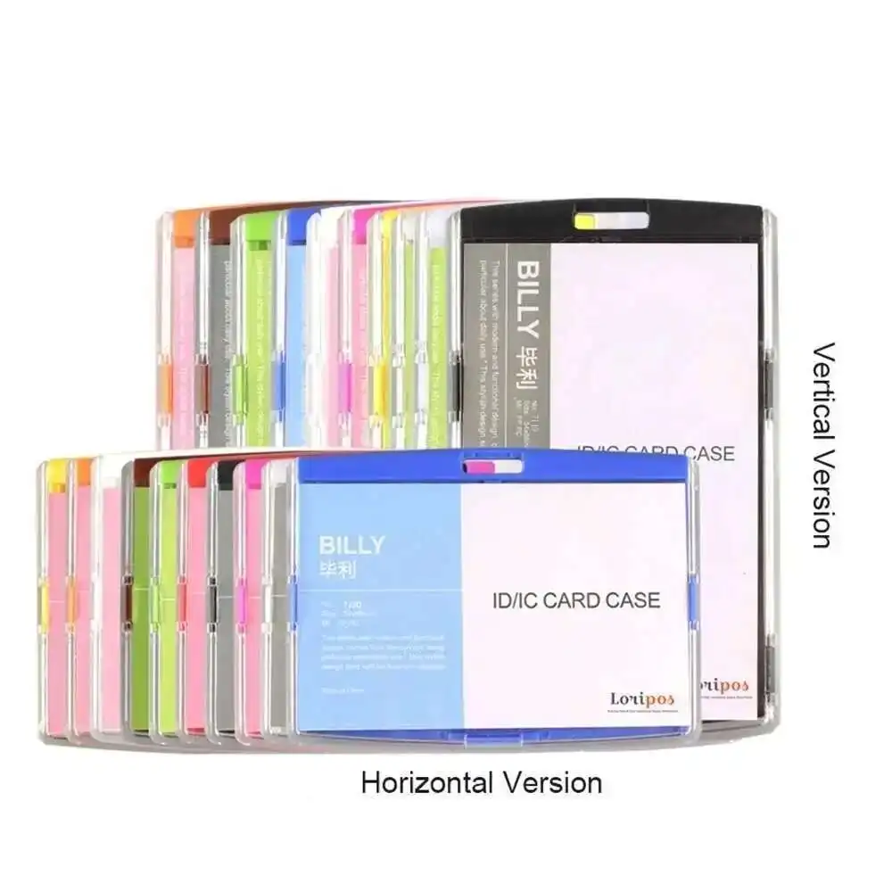 Id Acrylic Case Business Card Holder Employee Badge Company Supplies (large Puls Size 105*74mm)