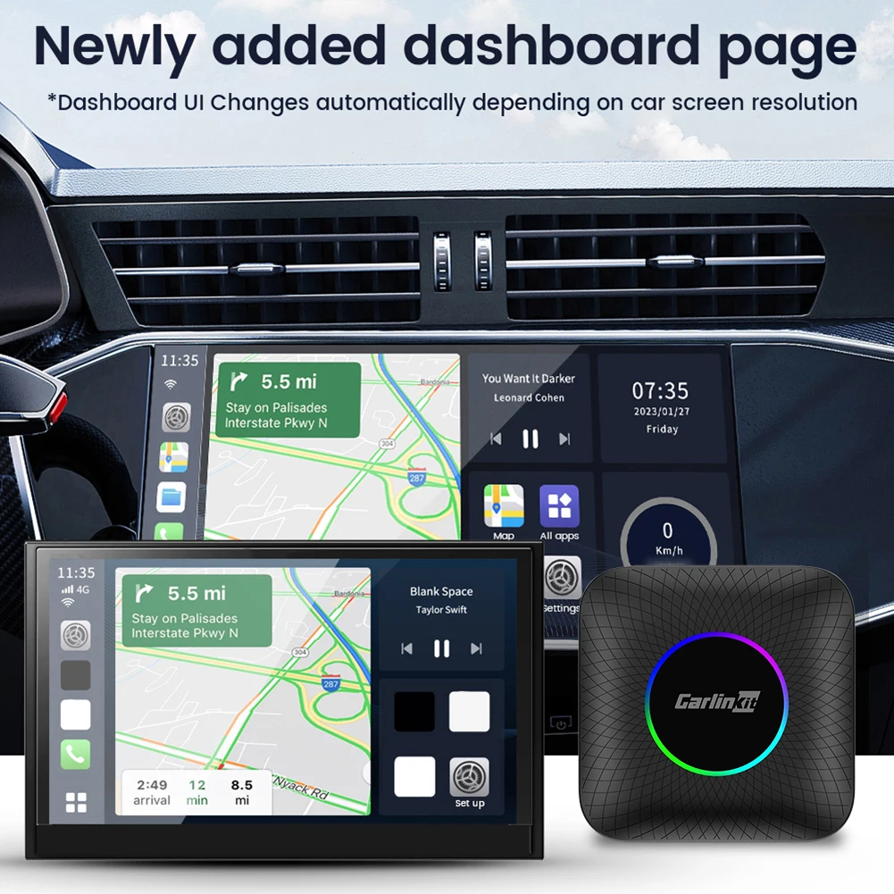 2024 CarlinKit ī÷ AI ڽ, ȵ̵ 13.0, QCM 8 ھ, SM6225, FOTA ׷̵, ȵ̵ ڵ  ī÷ ,  2.4 + 5G GPS