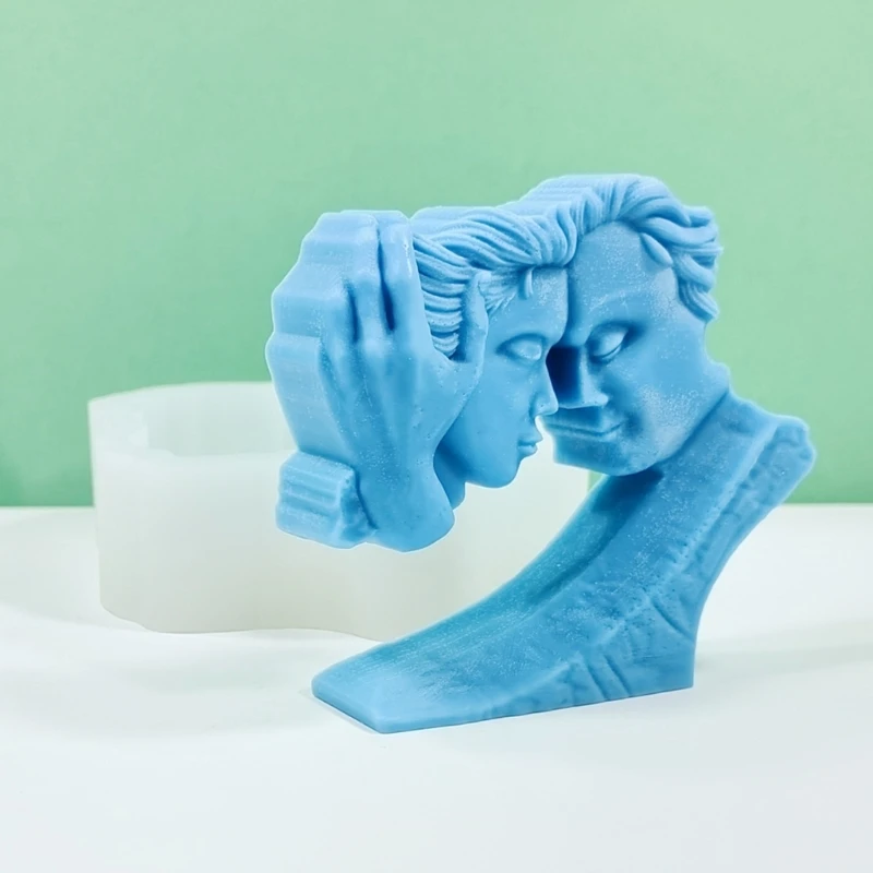 

Скульптура человеческого лица, формы для свечей для изготовления свечей, гипсовые украшения, украшения для дома, поделки, формы