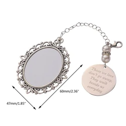 Customizable Rectangular Metal Keychain Blanks (S)