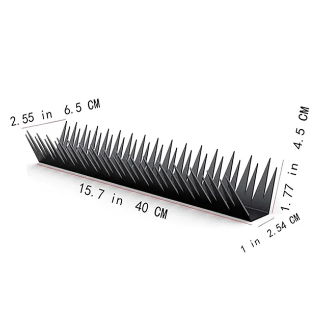 Outdoor Security Metal Fence Spikes Weather-resistant Heavy-duty Design High-grade Metal Pre-drilled Holes Robust Build 3
