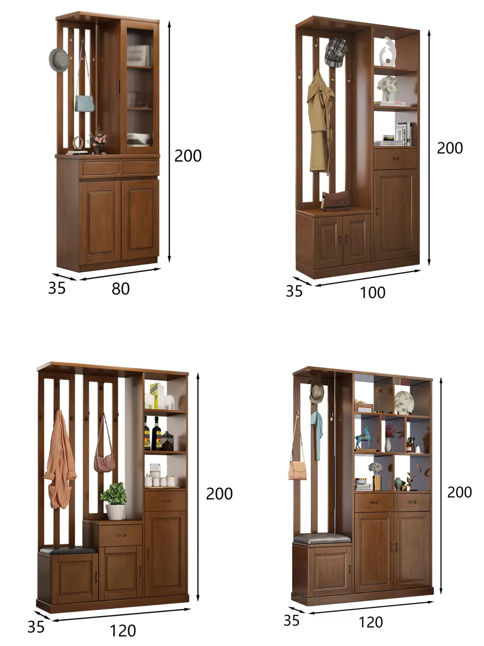 High Quality Modern Multifunctional Entrance Hall Divider Cabinet Corner Wooden Shoe Cabinet With Storage For Living Room