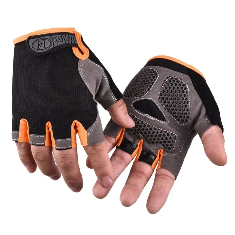 Sport Half Finger Cycling Gloves for Men Women Breathable Anti-slip Bike Bicycle Gloves Summer Gym Yoga Training Hand