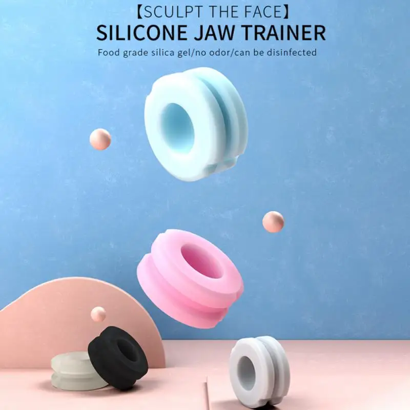 Face Masseter Men Facial Pop Circle Mouth Jawline Jaw Muscle Exerciser Chew Ball 1pcs