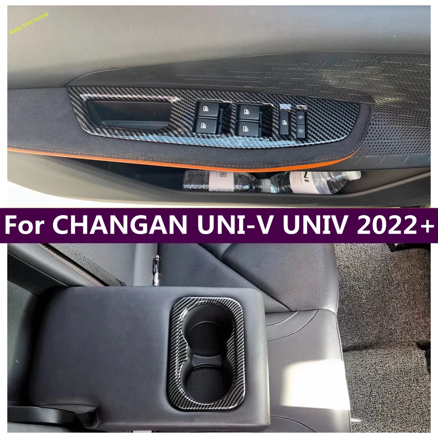 

Window Glass Lift Down Control Switch Button / Water Cup Bottle Holder Cover Trim For CHANGAN UNI-V UNIV 2022 2023 Accessories