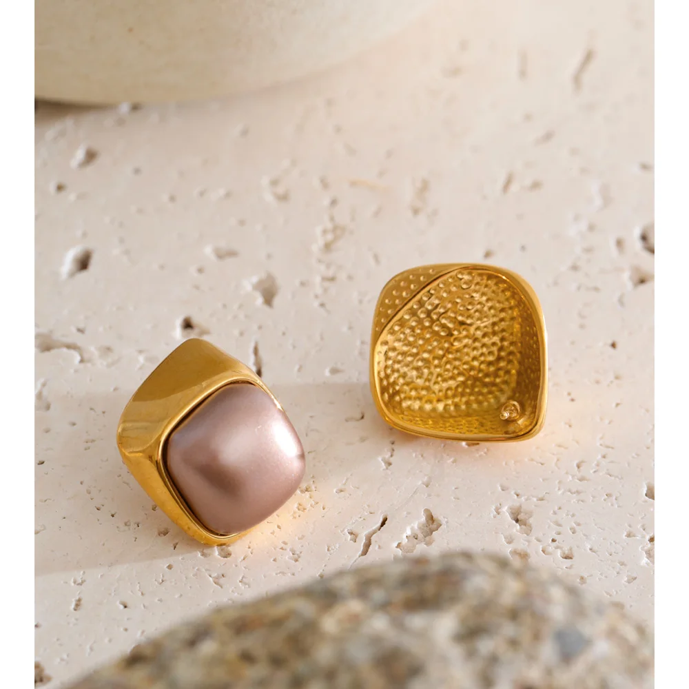 Yhpup Square Stud Earrings Women