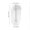 Portable Bottle Salad Container Bottle-Shaped Bento Oat Bowl for Lunch Salad Box with Fork Salad Bowl Fruit Oat Yogurt Cup 6