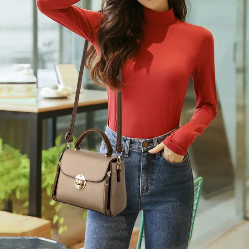 حقيبة حمل عصرية متعددة الطبقات للسيدات، حقيبة كتف...