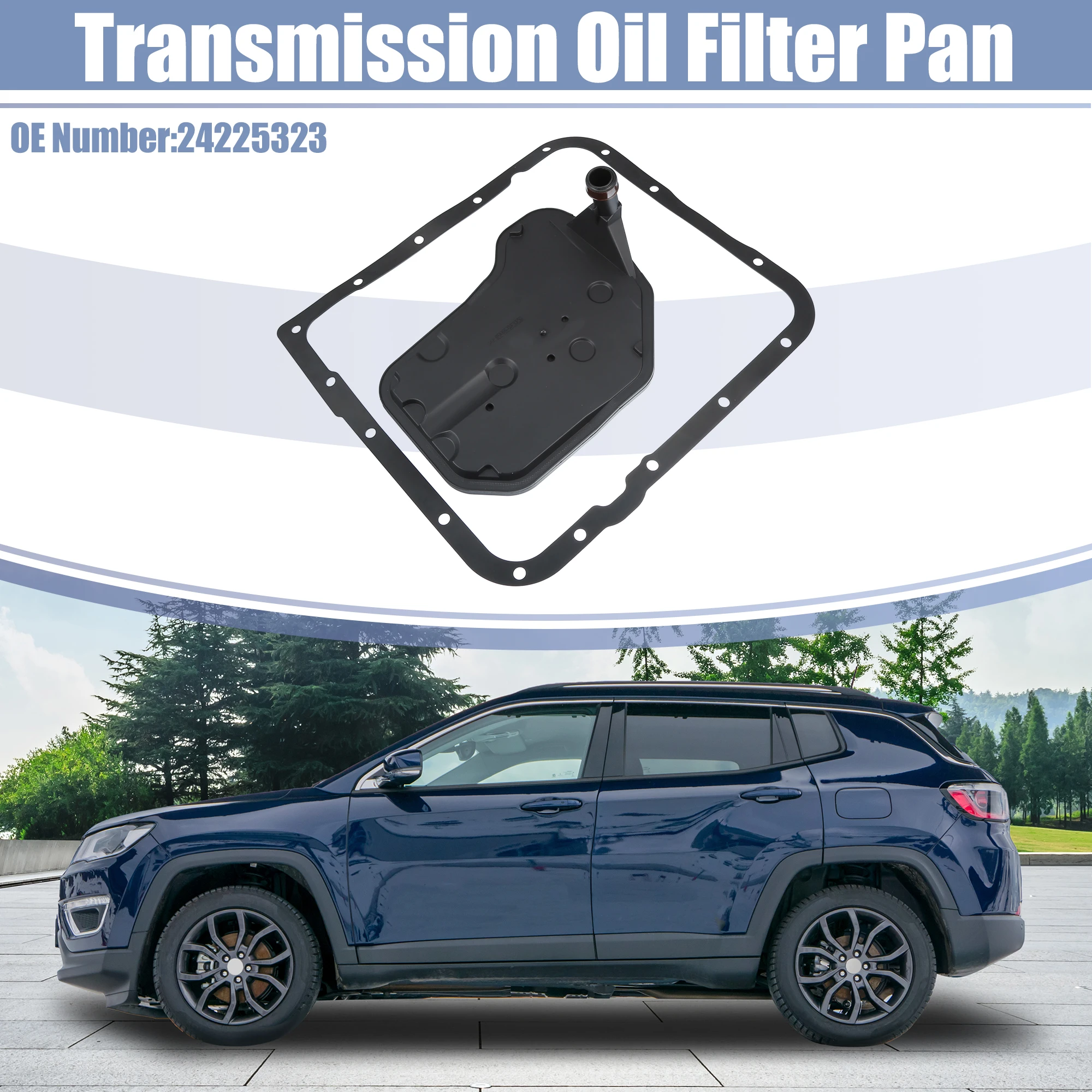 X Autohaux 1 Set No.24225323 Transmission Filter Oil Pan Gasket Kit for Chevy Colorado H3