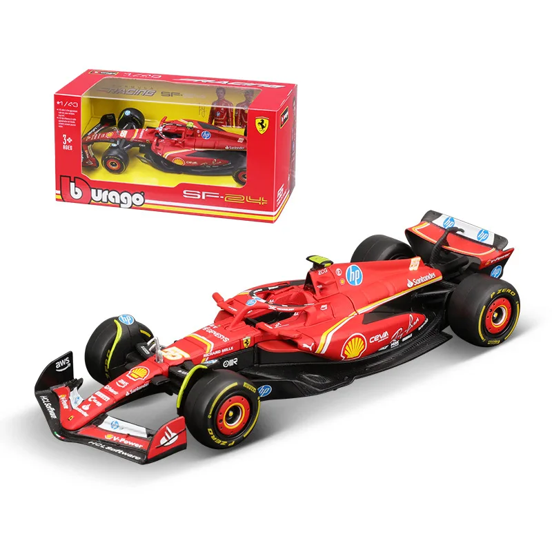 Bburago 1:43 2024 F1 Mclaren Mcl38 Monaco Grand Prix F1 Alloy Miniature Diecast Model #4 #81 Lando Norris F1 Car Toys Gift - Image 5