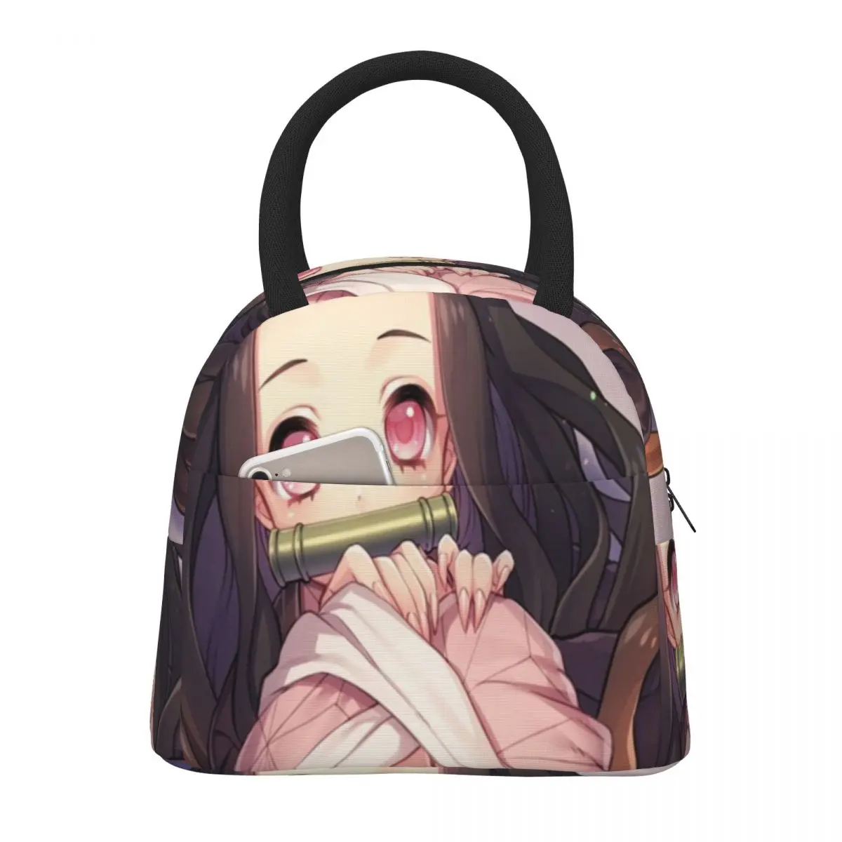 Chibi Nezuko Demon Slayer Lunch Bag For Unisex Lunch Box Travel