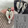 1Pc Snake Rose Skeleton Vintage Bow Flower Window 3D Acrylic Mold Nail Art Decorations  DIY Silicone Nail Templates Nail Mold 5