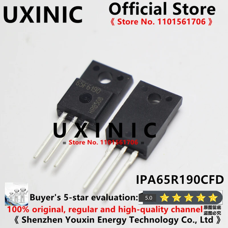

UXINIC 100% New Imported Original IPA65R190CFD TO-220F MOS FET