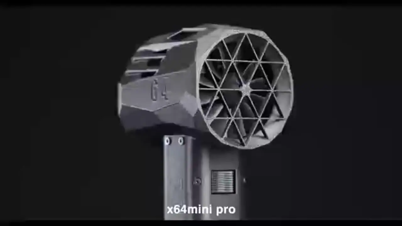 車用ターボジェットファン 64mm ブラシレスモーター 120000RPM 車暴力送風機 MiniX64 プロハンドヘルドターボジェットファン